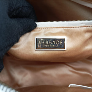 Secondhand VERSACE Couture Snap White leather handbag | stylenewstar