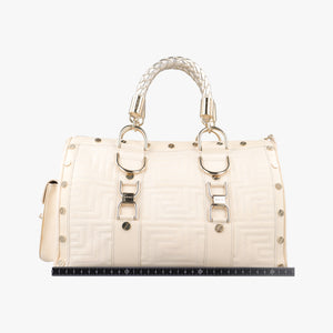 Secondhand VERSACE Couture Snap White leather handbag | stylenewstar