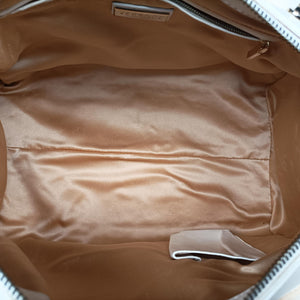 Secondhand VERSACE Couture Snap White leather handbag | stylenewstar