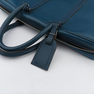 Secondhand Louis Vuitton PDV Briefcase blue Epi M41144 handbag | stylenewstar