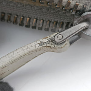 Pre-owned Prada 三角ロゴ Grey Nappa Leather shoulderbag | stylenewstar