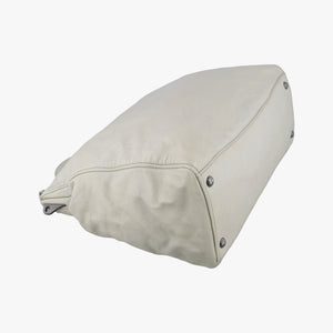 Pre-owned Prada 三角ロゴ Grey Nappa Leather shoulderbag | stylenewstar