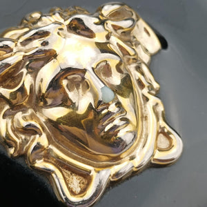 Pre-owned VERSACE La Medusa Black Patent×leather shoulderbag | stylenewstar