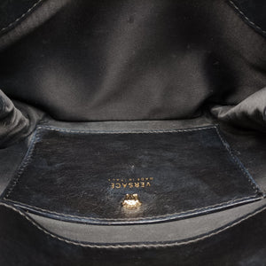 Pre-owned VERSACE La Medusa Black Patent×leather shoulderbag | stylenewstar