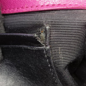 Pre-owned Yves Saint Laurent Baby Chai Rose Leather 399289 shoulderbag | stylenewstar