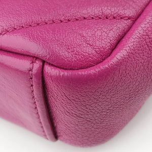 Pre-owned Yves Saint Laurent Baby Chai Rose Leather 399289 shoulderbag | stylenewstar