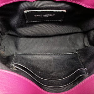 Pre-owned Yves Saint Laurent Baby Chai Rose Leather 399289 shoulderbag | stylenewstar