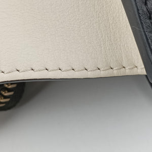 Pre-owned Celine Luggage Mini Shopper Black × White × Yellow Leather handbag | stylenewstar