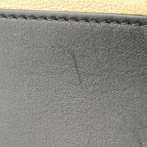 Pre-owned Celine Luggage Mini Shopper Black × White × Yellow Leather handbag | stylenewstar