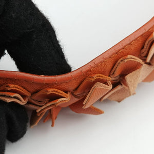 Pre-owned Bottega Veneta Intrecciato Hobo Orange lambskin shoulderbag | stylenewstar