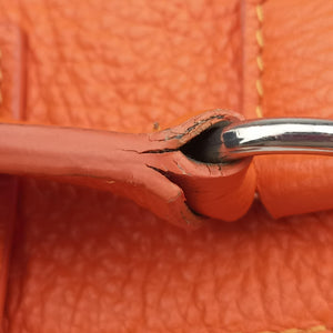 Pre-owned VERSACE Salvatore Ferragamo Orange leather shoulderbag | stylenewstar