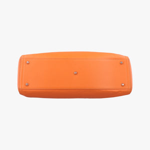 Pre-owned VERSACE Salvatore Ferragamo Orange leather shoulderbag | stylenewstar