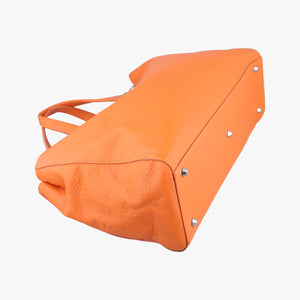 Pre-owned VERSACE Salvatore Ferragamo Orange leather shoulderbag | stylenewstar