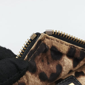 Pre-owned Dolce & Gabbana Bolsa Tiracolo Micol Marrom Black Leather shoulderbag | stylenewstar