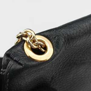 Pre-owned Dolce & Gabbana Bolsa Tiracolo Micol Marrom Black Leather shoulderbag | stylenewstar
