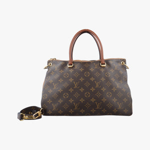 Pre-owned Louis Vuitton PALLAS MARRON×HAVANE Monogram Canvas M40907 shoulderbag | stylenewstar