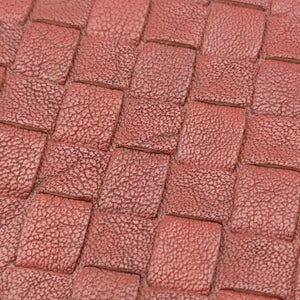 Pre-owned Bottega Veneta Intrecciato Brown×burgundy×red lambskin handbag | stylenewstar