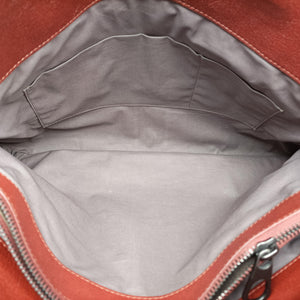 Pre-owned Bottega Veneta Intrecciato Brown×burgundy×red lambskin handbag | stylenewstar