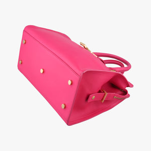 Pre-owned Yves Saint Laurent BABY CABAS Pink Leather 394461 shoulderbag | stylenewstar