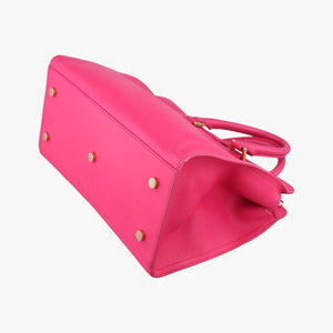 Pre-owned Yves Saint Laurent BABY CABAS Pink Leather 394461 shoulderbag | stylenewstar