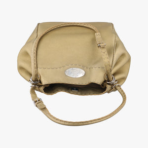 Pre-owned Fendi Selleria Golden Leather 8BR489 shoulderbag | stylenewstar