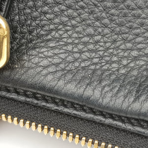 Secondhand VERSACE La Medusa Palazzo bowling Black Leather shoulderbag | stylenewstar