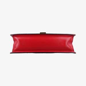 Secondhand Gucci Sylvie Red×navy Leather 421882 shoulderbag | stylenewstar