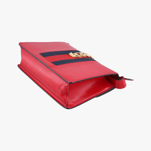 Secondhand Gucci Sylvie Red×navy Leather 421882 shoulderbag | stylenewstar