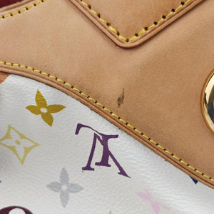 Secondhand Louis Vuitton URSULA white Monogram Multicolor M40123 handbag | stylenewstar