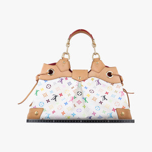 Secondhand Louis Vuitton URSULA white Monogram Multicolor M40123 handbag | stylenewstar