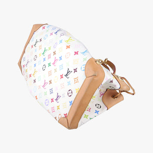 Secondhand Louis Vuitton URSULA white Monogram Multicolor M40123 handbag | stylenewstar