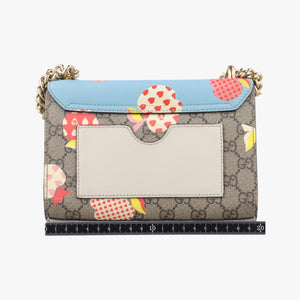 Pre-owned Gucci Padlock Beige x Blue x Multicolor PVC coated canvas 409487 shoulderbag | stylenewstar