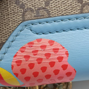 Pre-owned Gucci Padlock Beige x Blue x Multicolor PVC coated canvas 409487 shoulderbag | stylenewstar