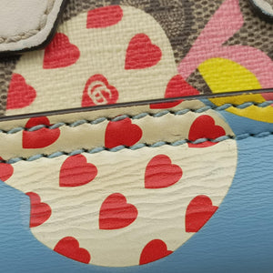 Pre-owned Gucci Padlock Beige x Blue x Multicolor PVC coated canvas 409487 shoulderbag | stylenewstar