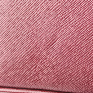 Pre-owned Prada Business Briefcase Burgundy SAFFIANO Leather 2VE011 handbag | stylenewstar