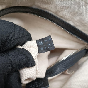 Pre-owned Gucci Interlocking G Logo Soho Messenger Black Leather 322059 shoulderbag | stylenewstar