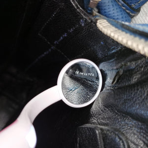 Pre-owned Prada NERO Blue SAFFIANO leather VA1066 shoulderbag | stylenewstar