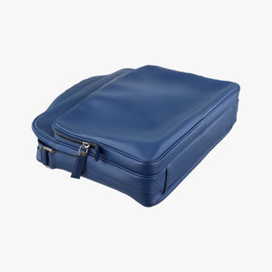 Pre-owned Prada NERO Blue SAFFIANO leather VA1066 shoulderbag | stylenewstar