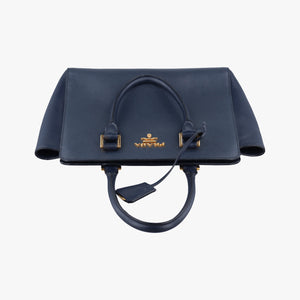 Secondhand Prada Monochrome Navy SAFFIANO Leather 1BA113 shoulderbag | stylenewstar