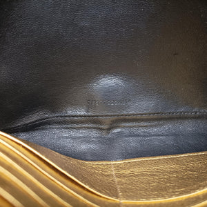 Pre-owned Yves Saint Laurent KATE Golden Leather 377829 shoulderbag | stylenewstar