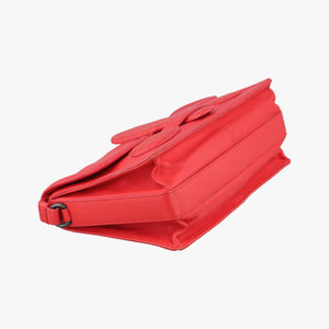 Pre-owned Bottega Veneta Intrecciato Nappa Rialto Red Leather shoulderbag | stylenewstar