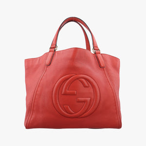 Pre-owned Gucci Soho Red Leather 282309 shoulderbag | stylenewstar