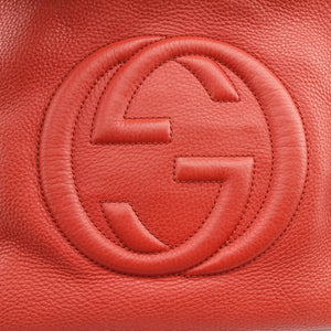 Pre-owned Gucci Soho Red Leather 282309 shoulderbag | stylenewstar