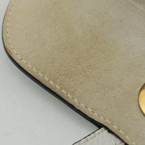 Pre-owned Christian Dior Saddle White Leather bum bag/waist bag | stylenewstar