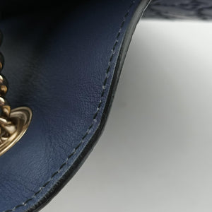 Pre-owned Gucci Emily Navy Leather 295402 shoulderbag | stylenewstar