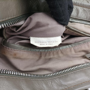 Pre-owned Bottega Veneta Intrecciato Olive Green lambskin handbag | stylenewstar