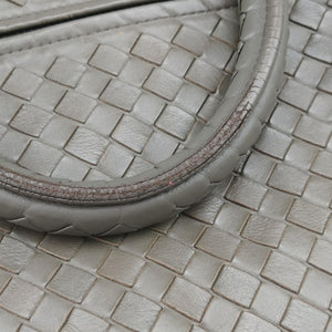 Pre-owned Bottega Veneta Intrecciato Olive Green lambskin handbag | stylenewstar