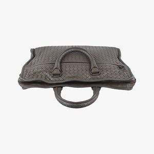 Pre-owned Bottega Veneta Intrecciato Olive Green lambskin handbag | stylenewstar