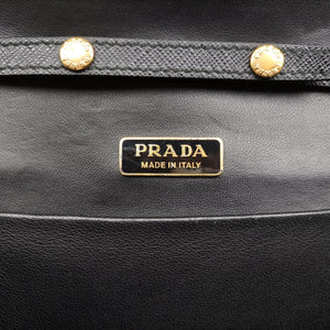 Pre-owned Prada Cahier Astrology Black Velour shoulderbag | stylenewstar