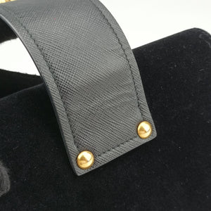 Pre-owned Prada Cahier Astrology Black Velour shoulderbag | stylenewstar